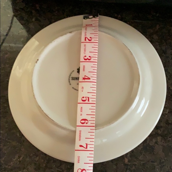 Vintage porcelain sunflower plate and mug - Picture 4 of 12